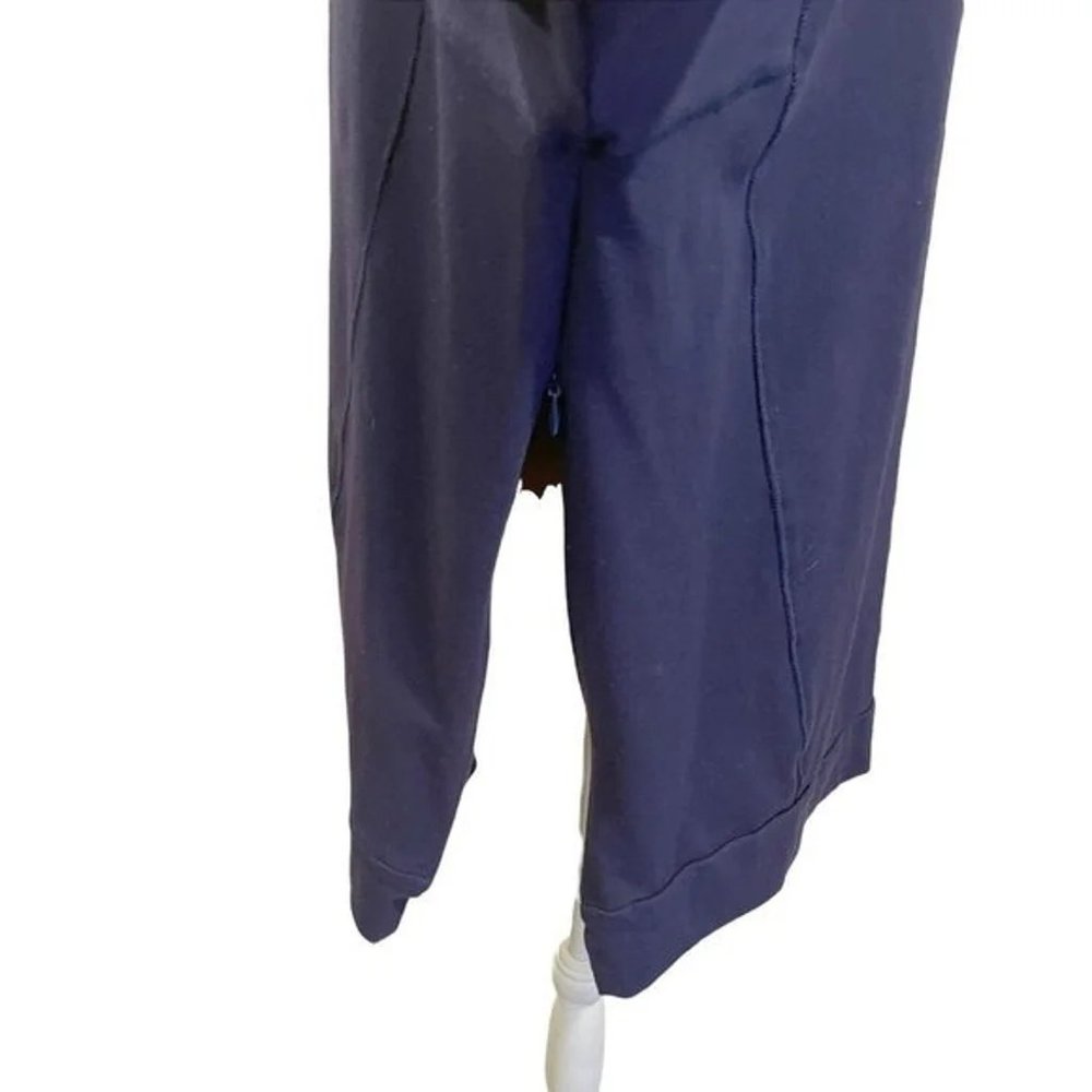 Eileen Fisher Navy Blue Long Sleeve Side Zip Pullover Top Blouse Size Medium - Picture 6 of 6
